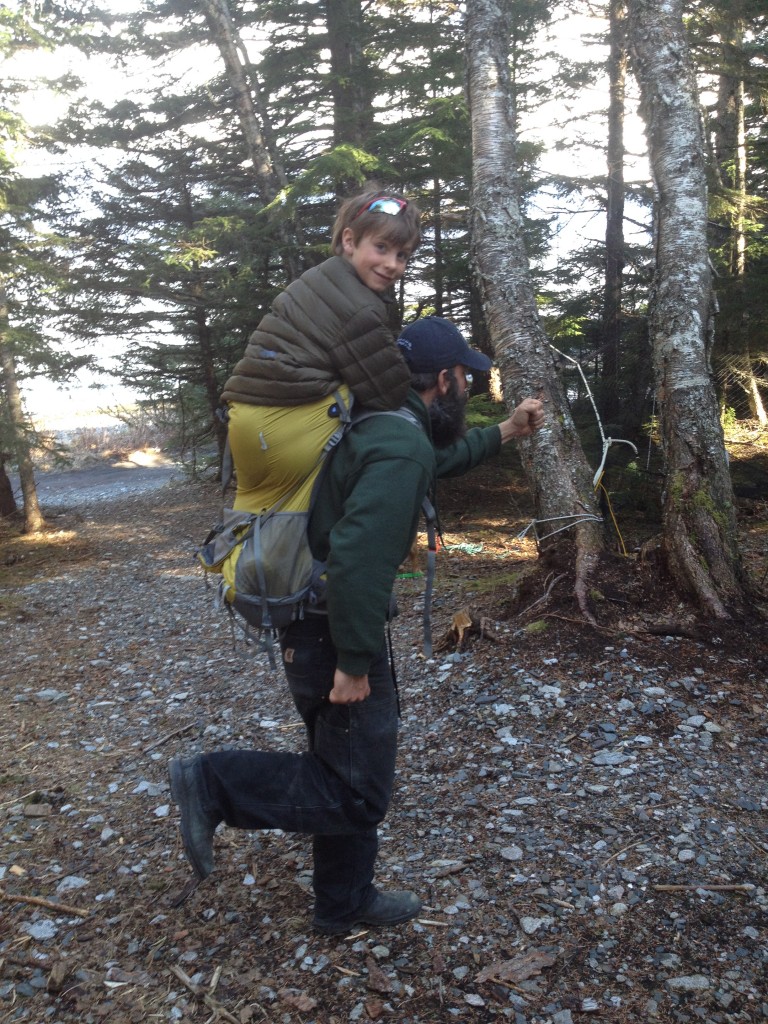 Michael trains for his upcoming backpacking trip